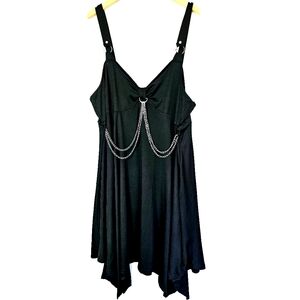 4X Sexy Lingerie Drape Chain Nightwear Dress